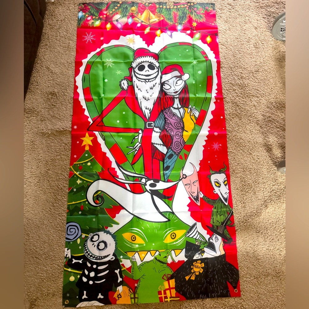 Nightmare before Christmas door, window, wall cover